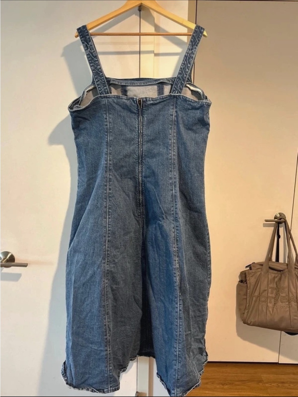 Abercrombie & Fitch Denim Midi Dress Sz XXL - Picture 2 of 4
